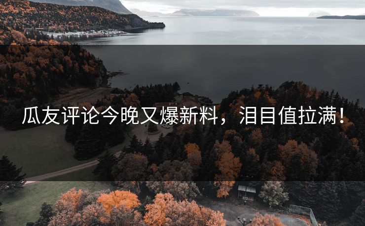 瓜友评论今晚又爆新料，泪目值拉满！