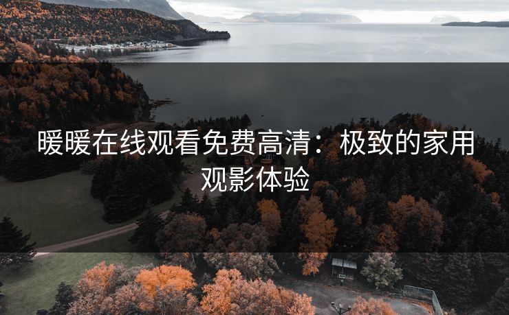 暖暖在线观看免费高清：极致的家用观影体验